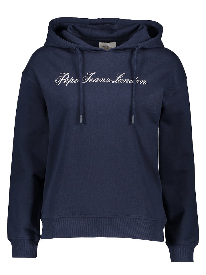 

Толстовка с капюшоном Pepe Jeans, темно-синий