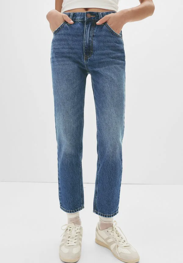 

Джинсы прямого кроя Pull&Bear, Dark Blue Denim