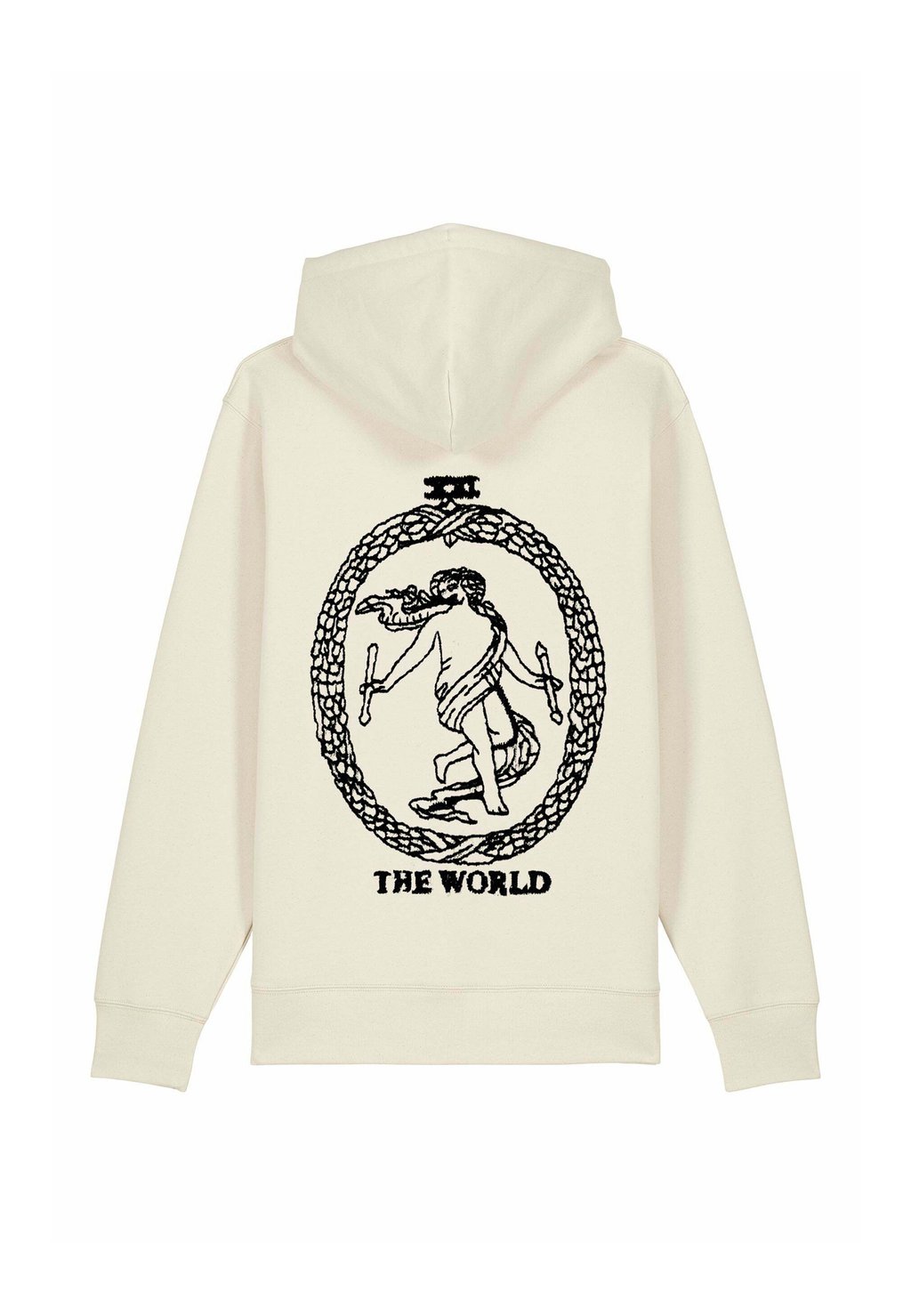 

Толстовка на молнии THE WORLD BACK EMBROIDERY Mira Paris, кремовый