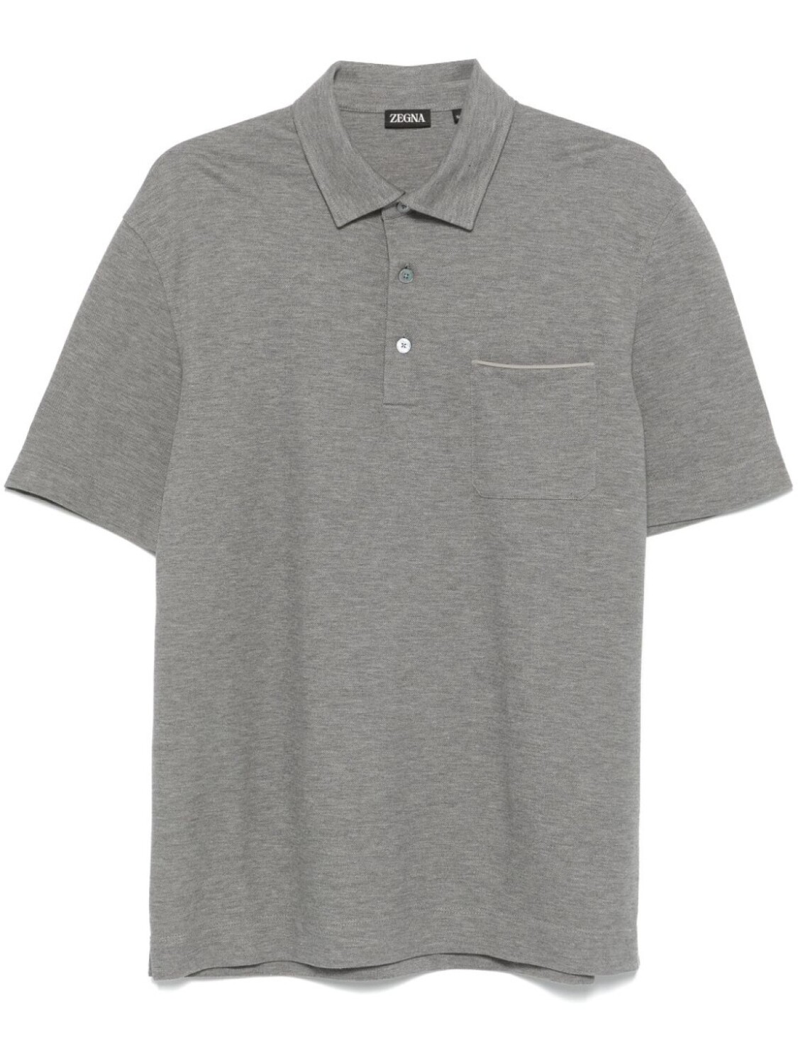 

Рубашка-поло Zegna из хлопка, серый