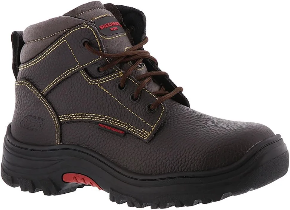 Мужские защитные ботинки Skechers Burgin-sosder, коричневый