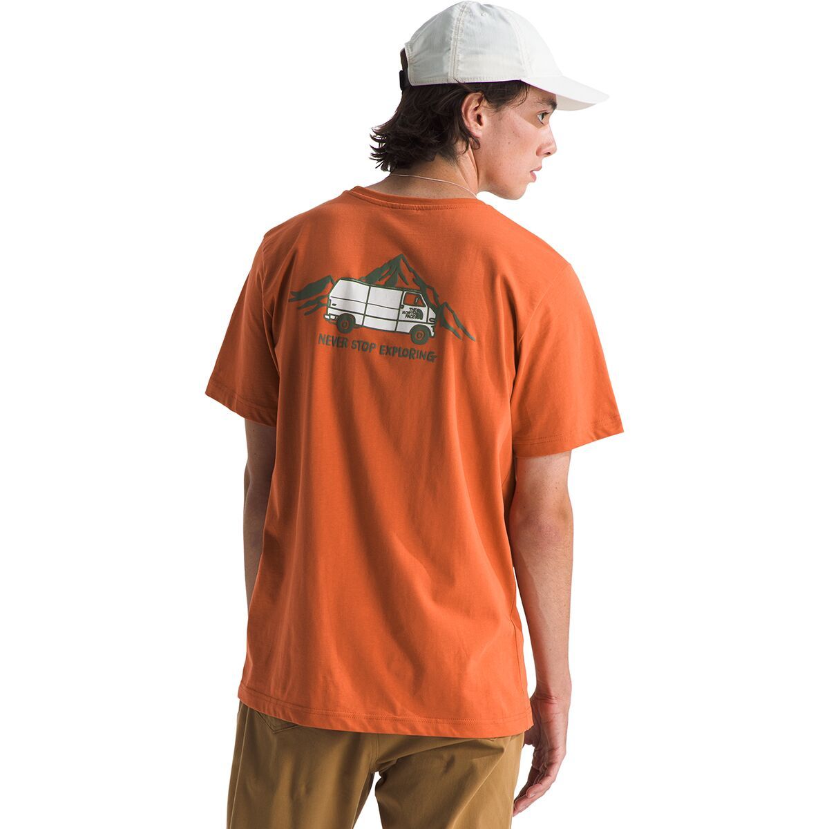 

Короткий рукав уличная графическая футболка The North Face, цвет iron bronze
