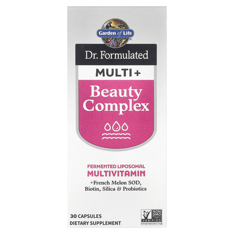 

Garden of Life, Тереза Formated Multi +, комплекс для красоты, 30 капсул