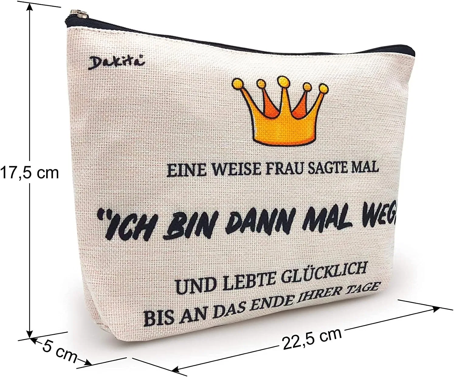 Косметичка «Ich Bin dann mal Weg» Dakita, White — фото 2