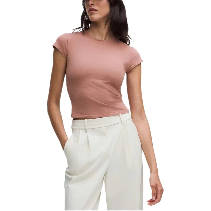 

Обычная футболка женская Lululemon, коричневый