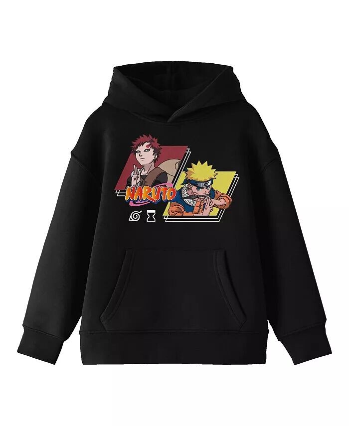 

Толстовка Gaaro Versus Youth Black с капюшоном-Large Naruto, черный
