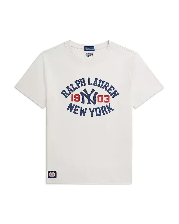 Хлопковая футболка Yankees - для больших детей Ralph Lauren, White