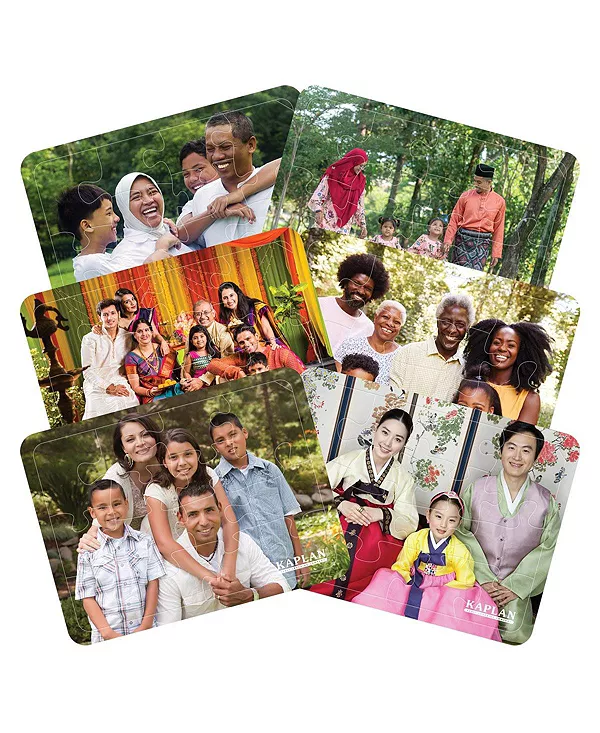 

Пазлы «Семьи мира» — набор из 6 штук Kaplan Early Learning, multicolored