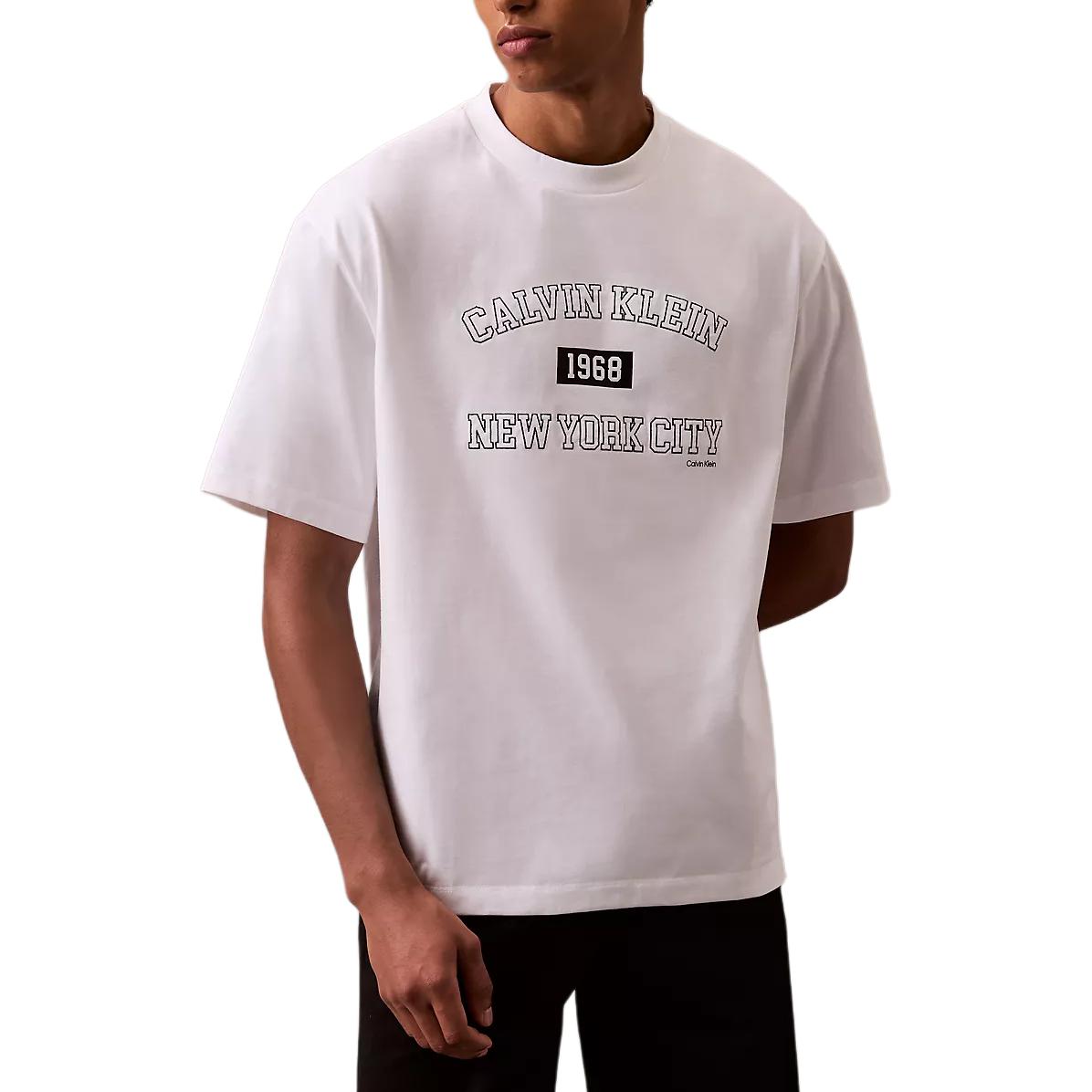 

Calvin Klein Футболка мужская ярко-белая, Белый, Calvin Klein Футболка мужская ярко-белая