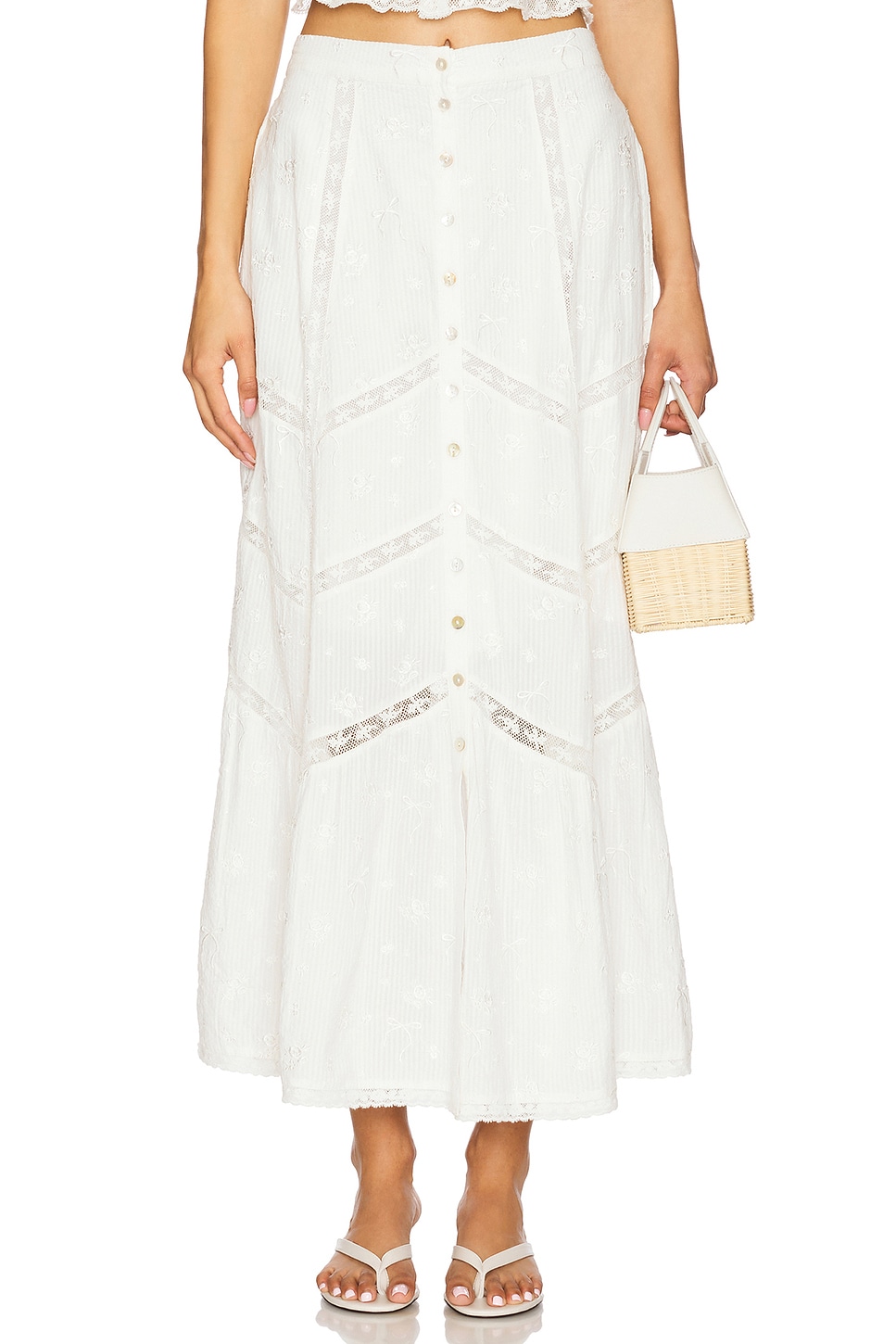 

Юбка Ritson Loveshackfancy, white