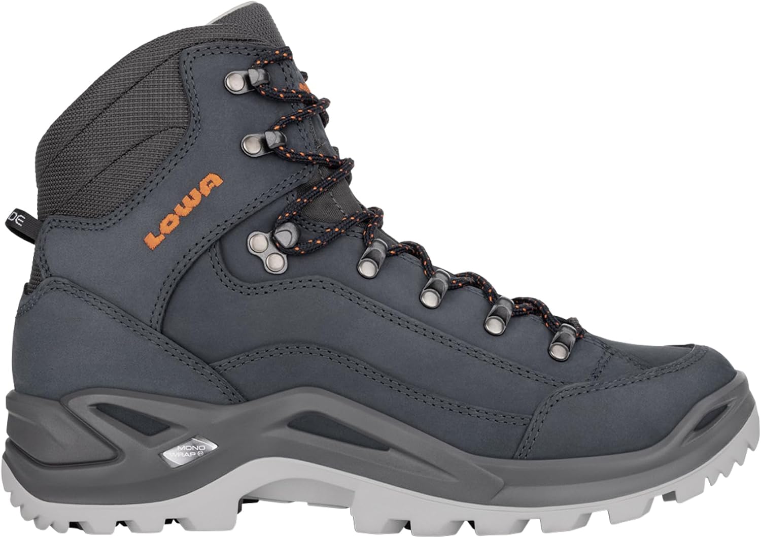 

Мужские походные ботинки Lowa Renegade II с кожаной подкладкой средней высоты, темно-синий