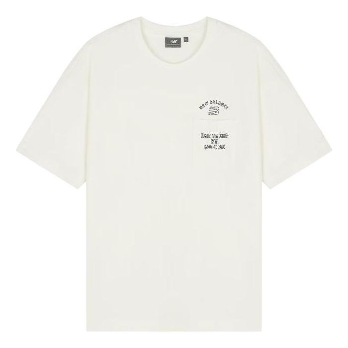 

Футболка New Balance Lifestyle Casual Tee 'White Black', белый