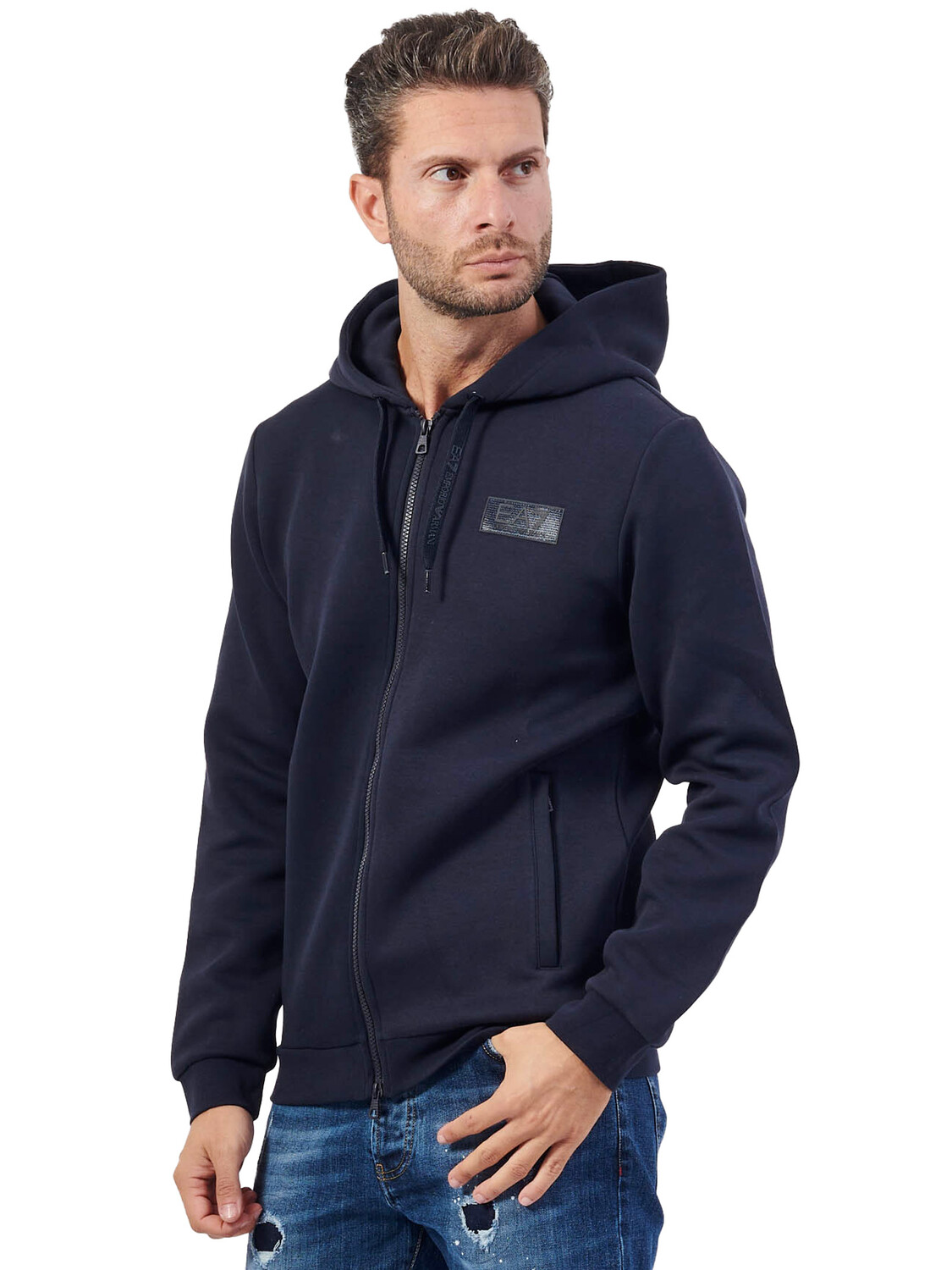 

Толстовка felpa full zip Ea7, синий