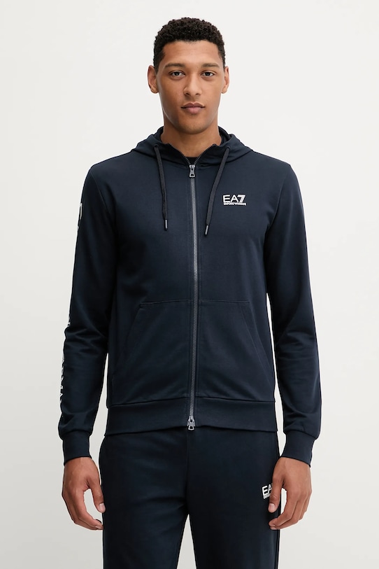

Хлопковая толстовка Ea7 Emporio Armani, синий