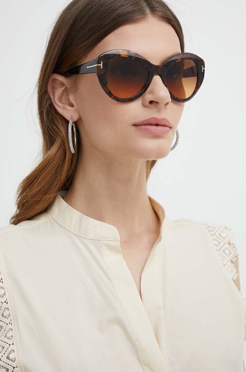 

Солнцезащитные очки Tom Ford, коричневый