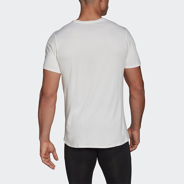 Футболка adidas Premium Tee M Casual Running Sports Round Neck Short Sleeve White, белый — фото 4