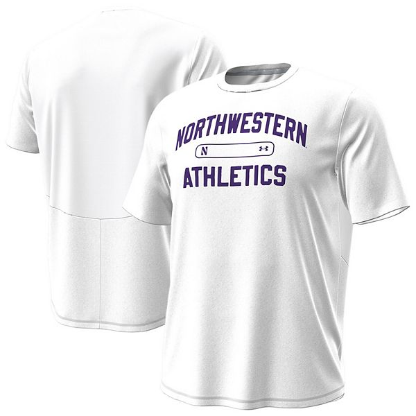 

Мужская белая футболка northwestern wildcats sideline knockout Under Armour