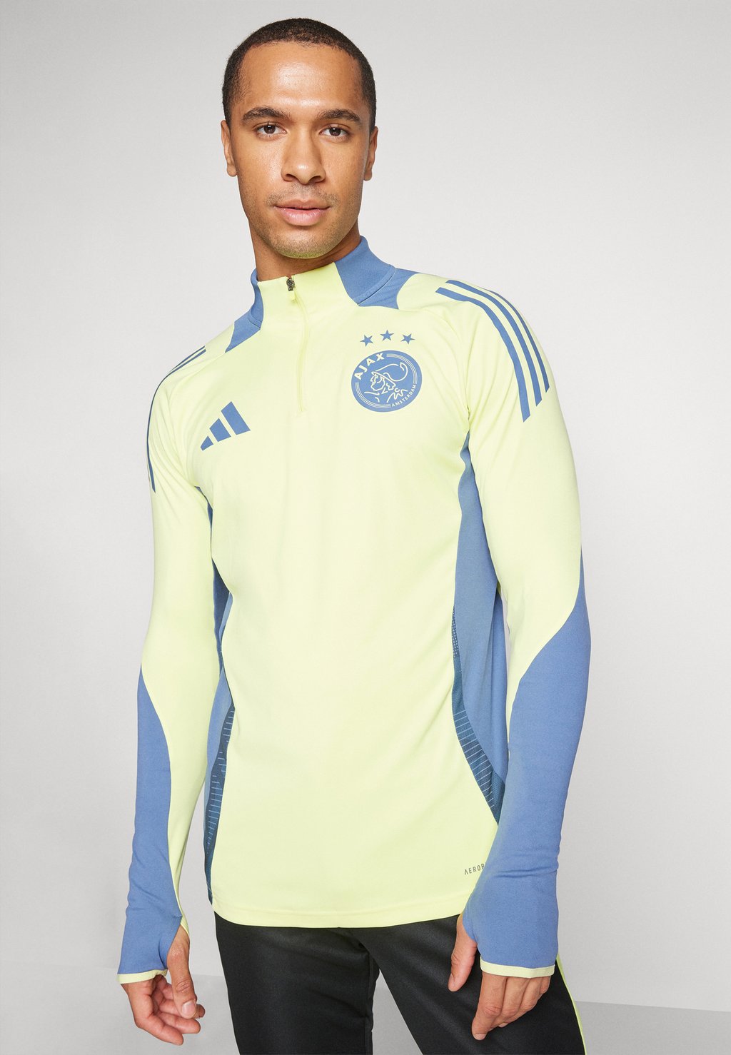 

Футболка с длинным рукавом Ajax Amsterdam Training Top adidas Performance, импульсно-желтая