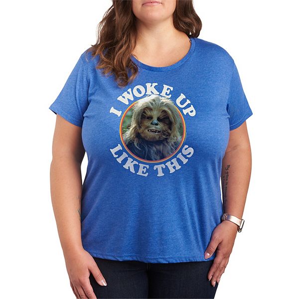 

Футболка Plus size I woke up like this Star Wars, Heather Royal Blue, Синий, Футболка Plus size I woke up like this Star Wars, Heather Royal Blue