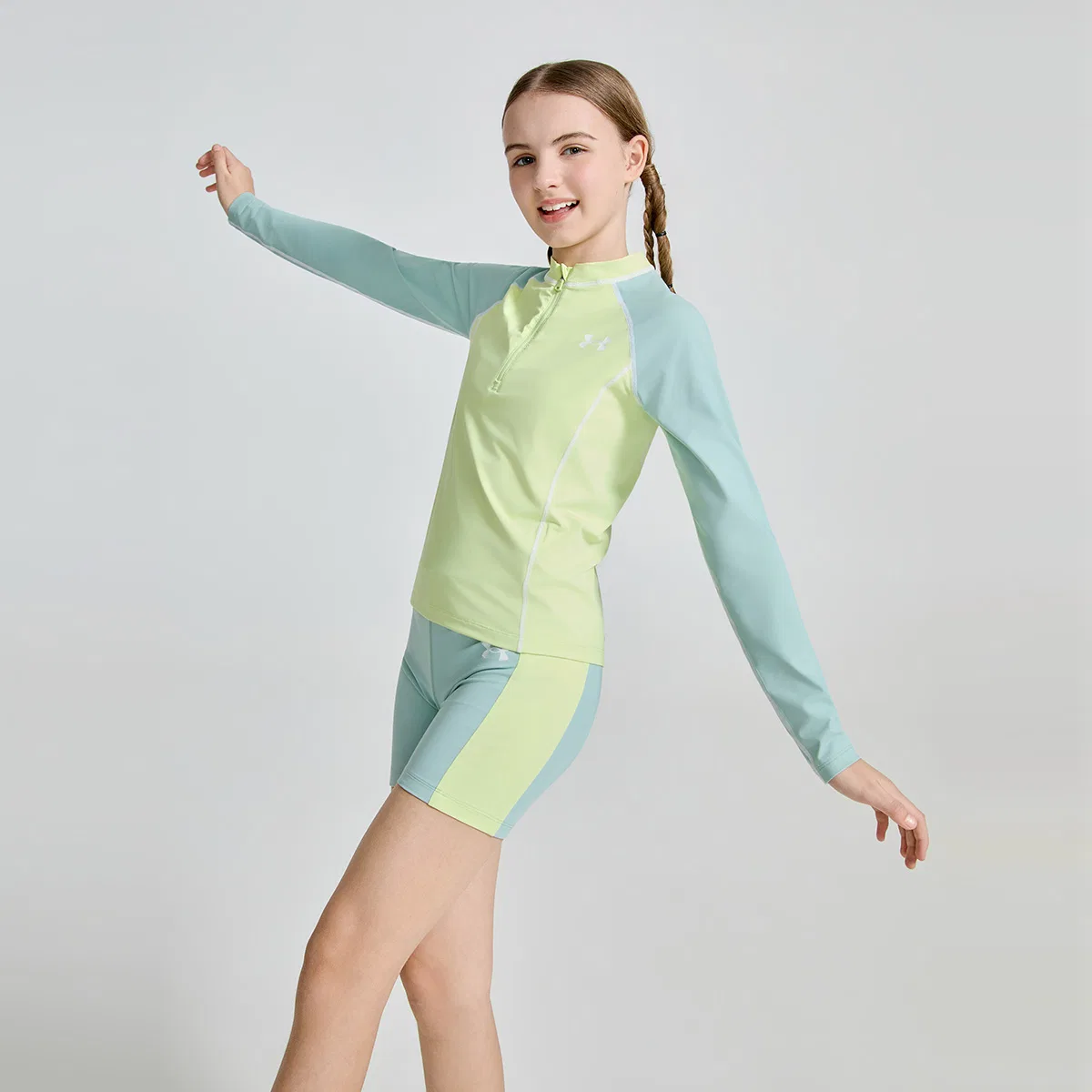 Купальник для подростков Under Armour лаймовый — фото 4