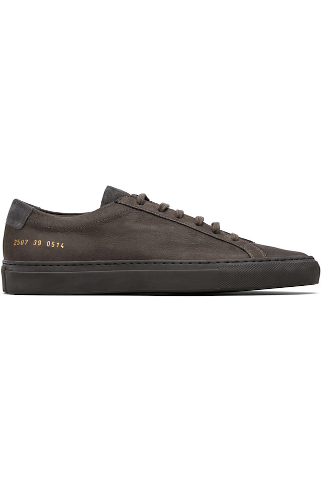 

Common Projects Серые нубуковые кроссовки Achilles