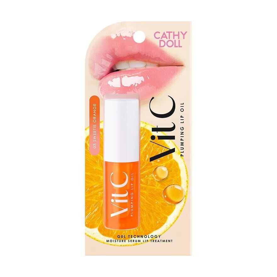 

Cathy Doll Масло для губ Vit C Plumping 03 Sweetie Orange 2,4 г, Orange