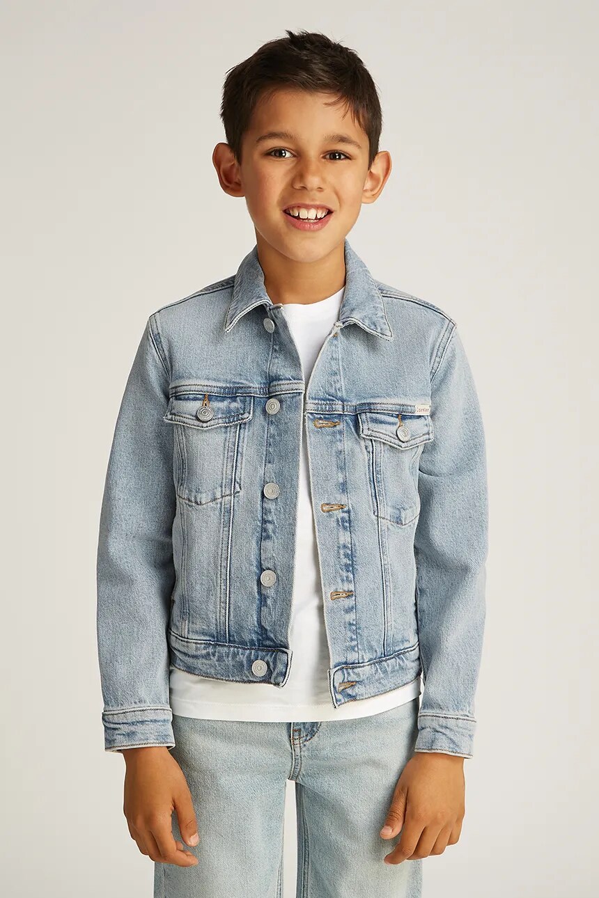 

Детская джинсовая куртка Calvin Klein Jeans, синий