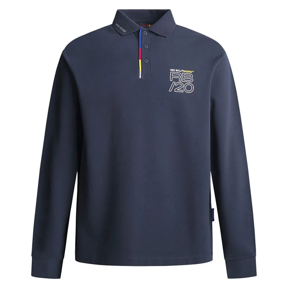 

Поло с длинным рукавом Red Bull Racing Fashion Placket, синий