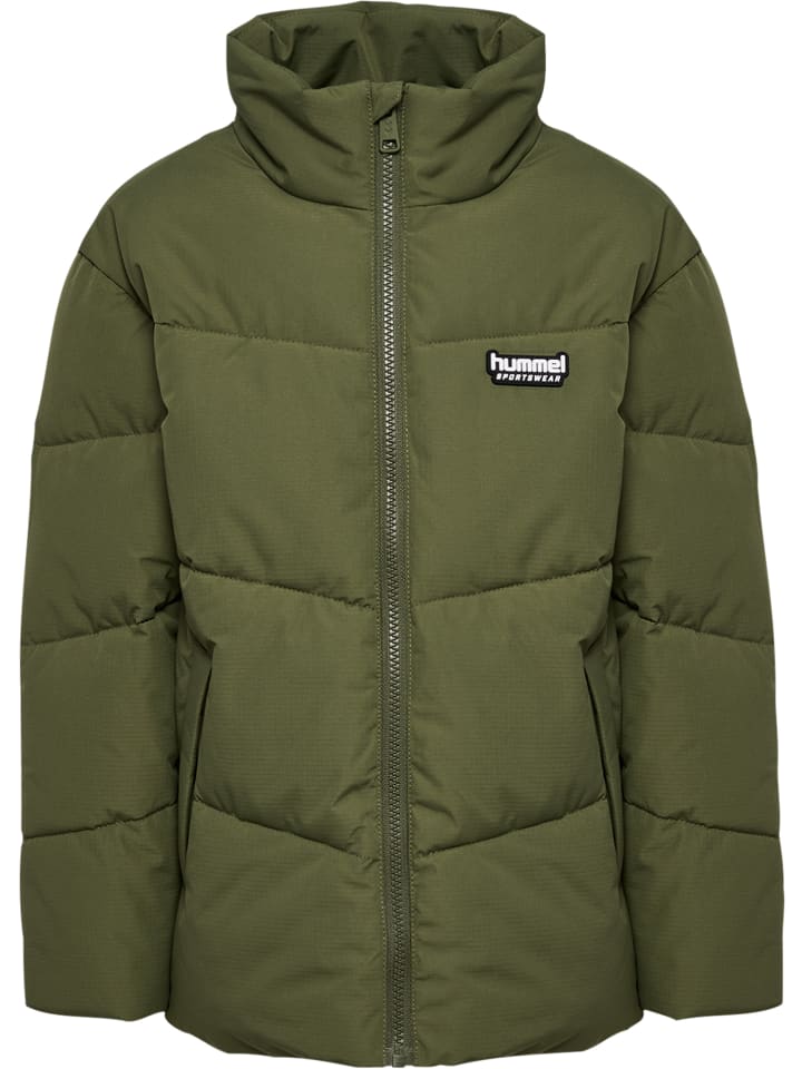 

Детская куртка Hummel Zip Jacket Hmljr Puffer Kids в цвете WINTER MOSS Hummel