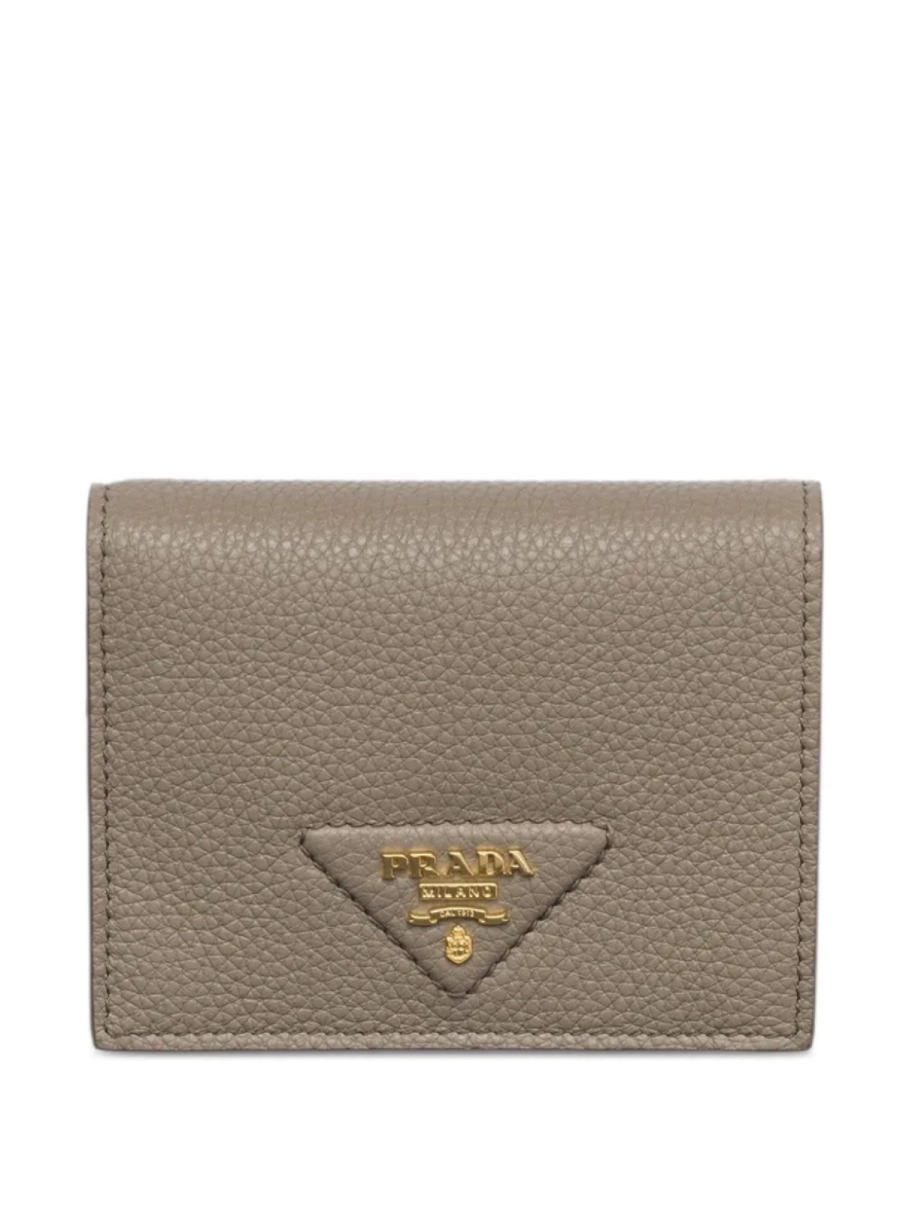 

Маленький кошелек с треугольным логотипом Prada, нейтральный