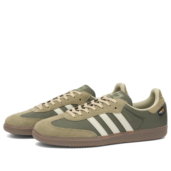 Самба ог кроссовки Adidas, shadow оливковый, putty серый & оливковый strata — фото 2