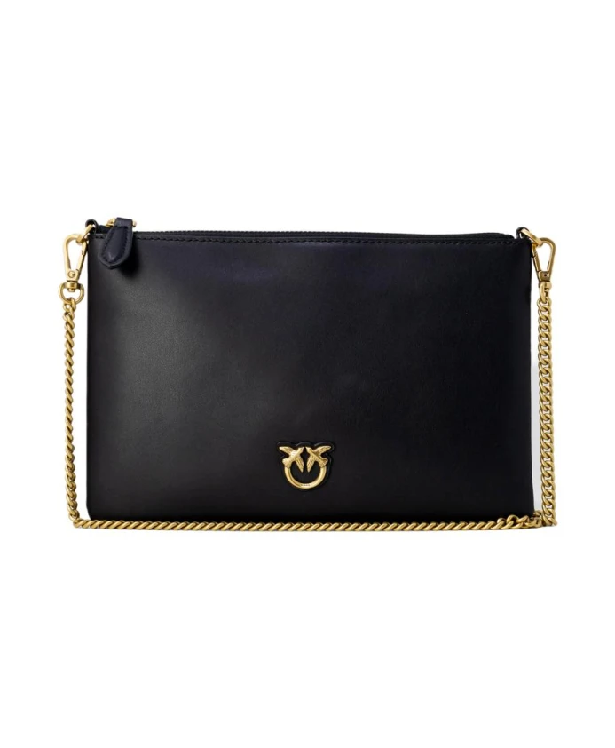 

Кошелек-Цепочка с изображением влюбленных птичек Pinko, черный