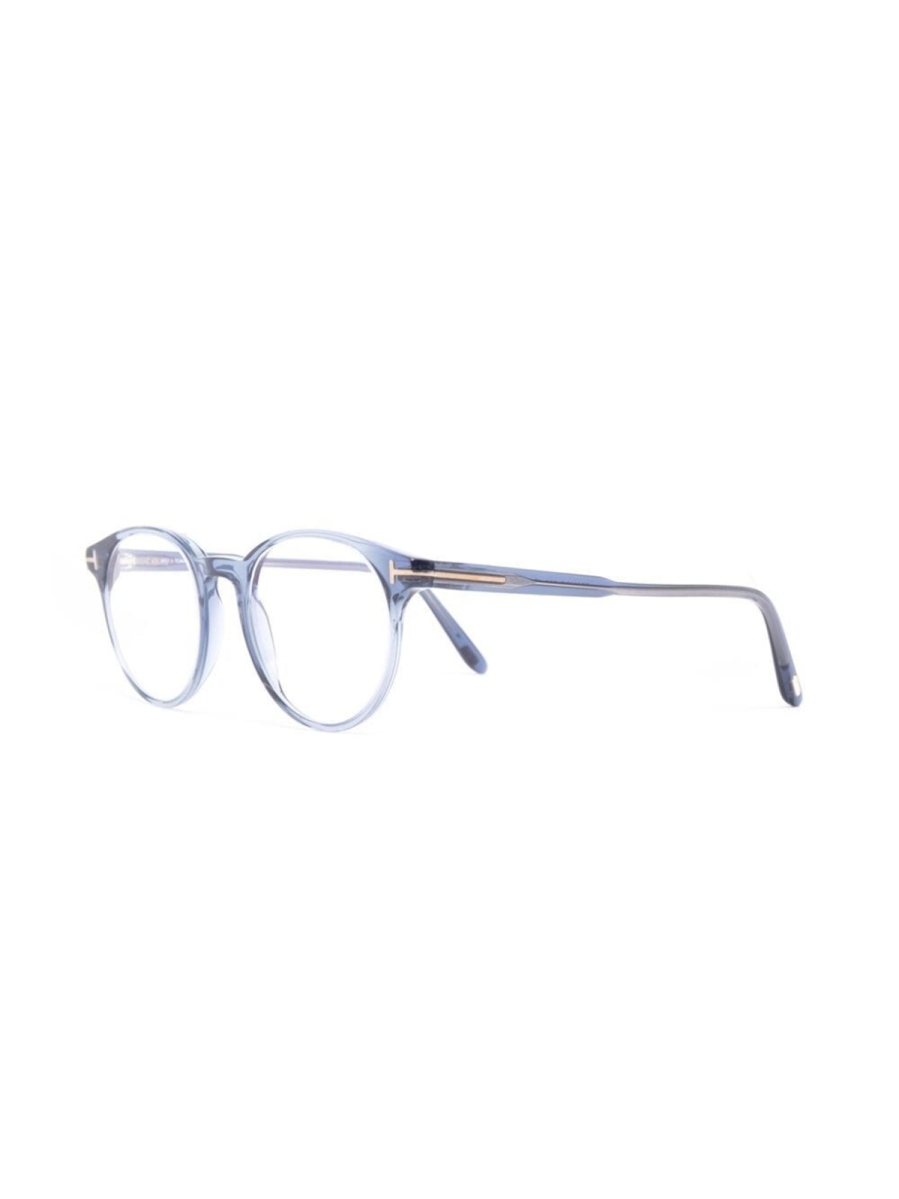 

TOM FORD Eyewear очки FT5695B в круглой оправе, синий