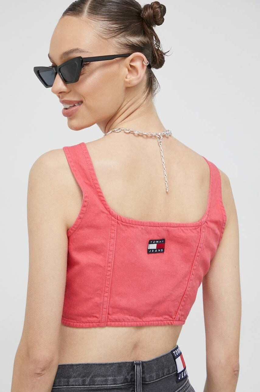 

Джинсовые топы Tommy Jeans, розовый