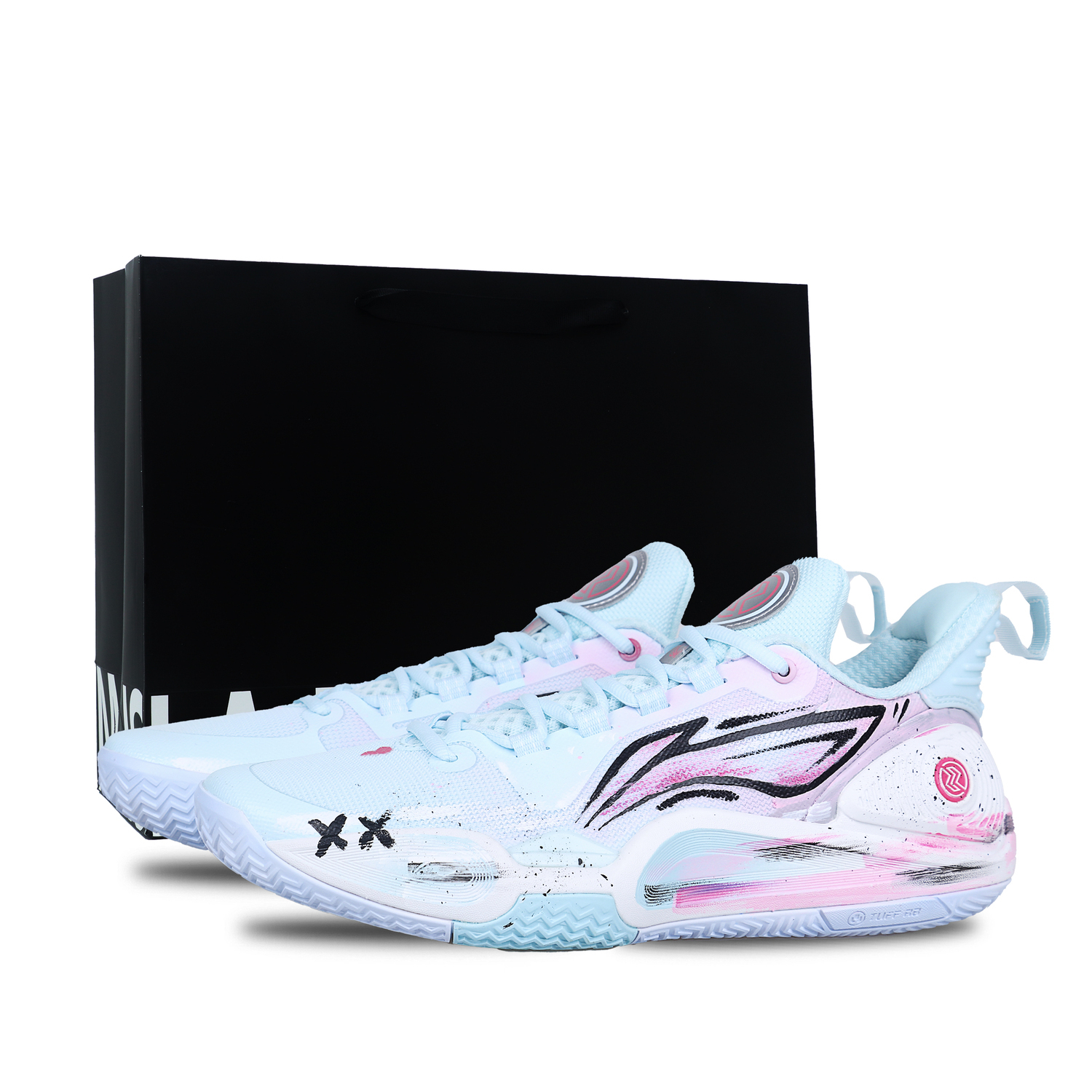 

Speed 9 Coverage Rebound Grip низкие баскетбольные кроссовки мужские LINING, синий/розовый