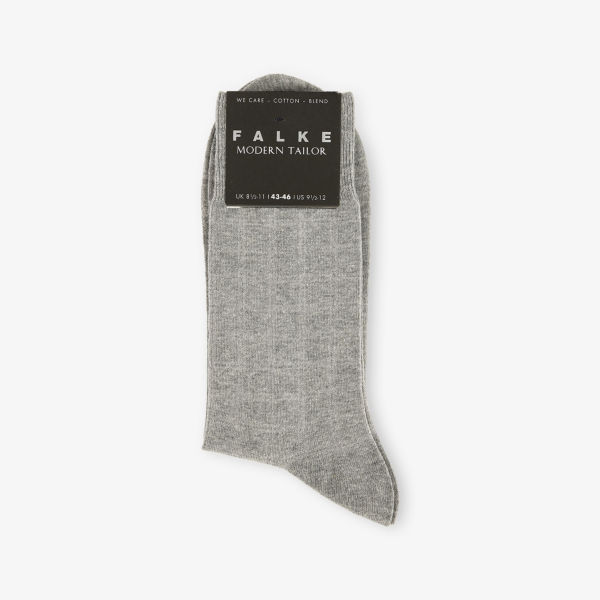 

Носки Falke Modern Tailor из смесового хлопка с эластаном, серый