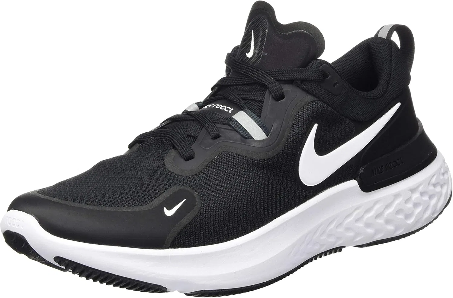 Мужские беговые кроссовки Nike React Miler, черно-белые, ярко-желтые, темно-зеленые, размер 42 EU