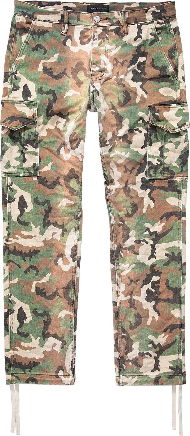 

Брюки PURPLE BRAND Twill Cargo 'Multicolor', разноцветный