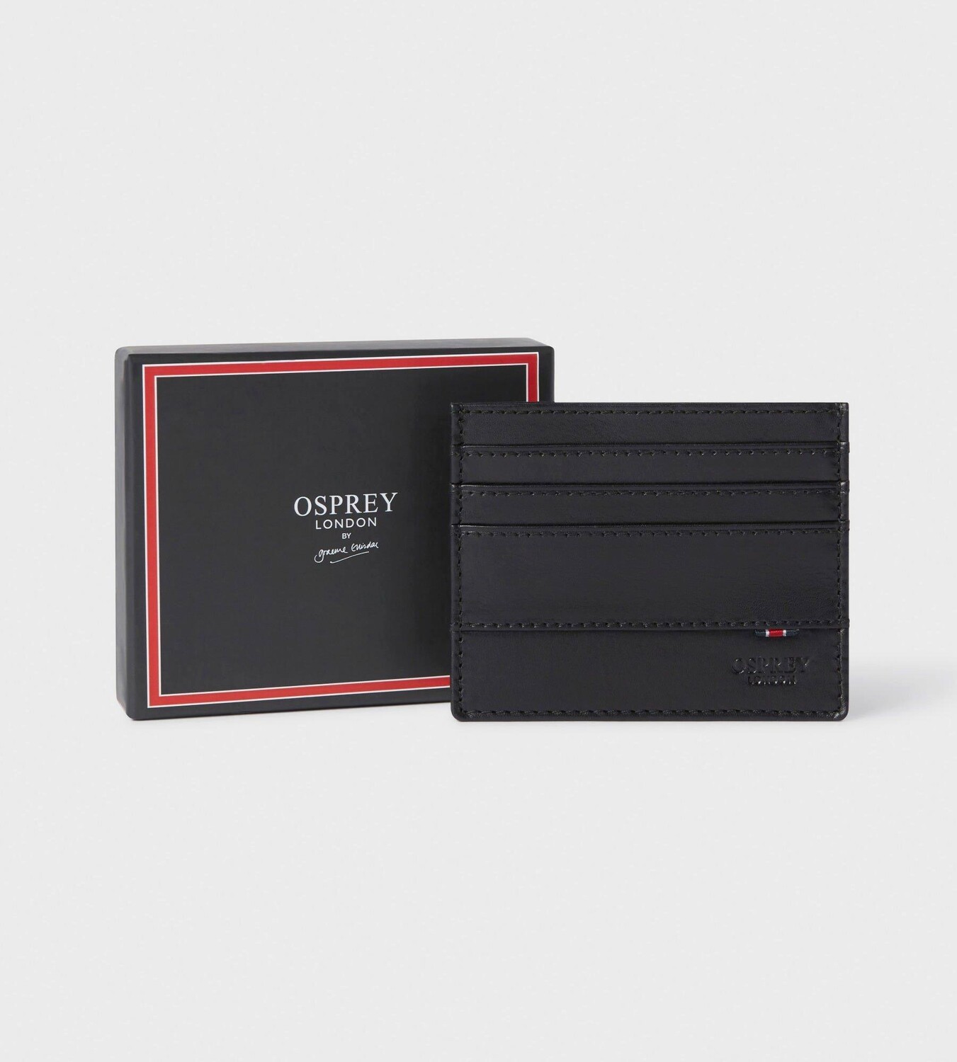 

Кожаный кошелек для визиток London OSPREY LONDON, черный