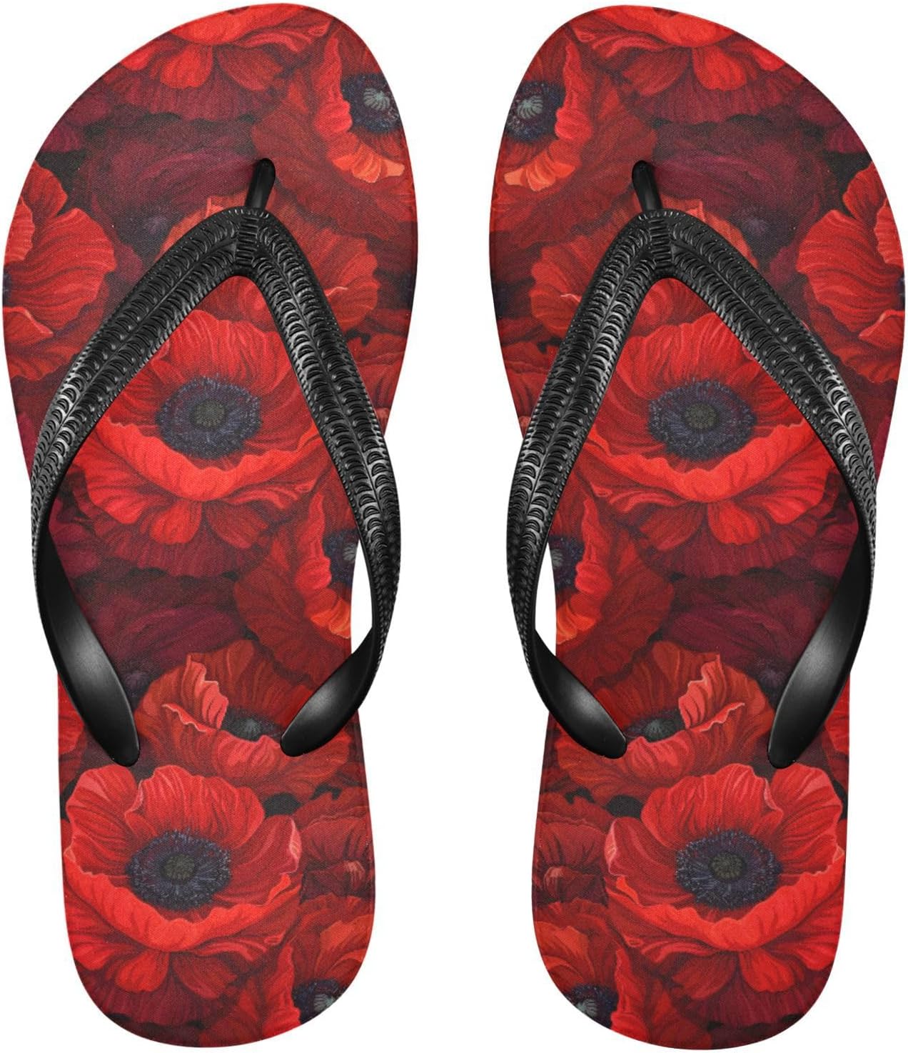 

Женские и мужские шлепанцы с акварельными цветами мака, женские тапочки, мужские сандалии, шлепанцы для душа, летние нескользящие шлепанцы для плавания, пляжа и ванной Mnsruu, Poppy I8282