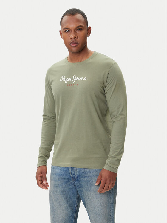 

Лонгслив regular fit Eggo Long N PM5010135 Pepe Jeans, хаки