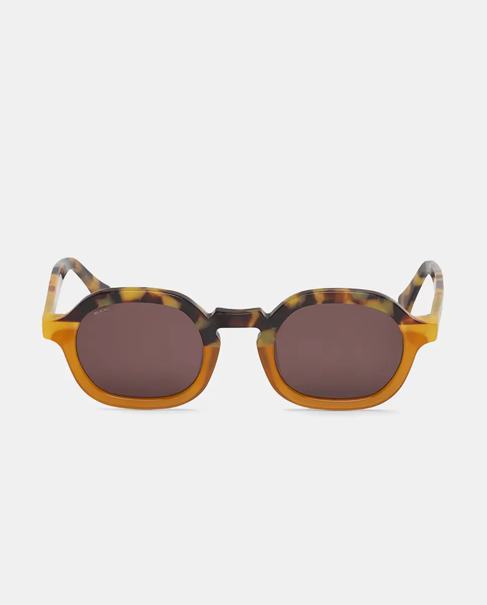 

Солнцезащитные очки унисекс с квадратным ацетатом Mr. Boho, коричневый