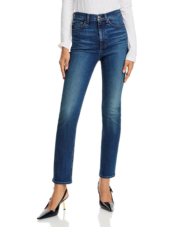 

Узкие джинсы Flexi Wren High Rise в цвете Dylan rag & bone, синий