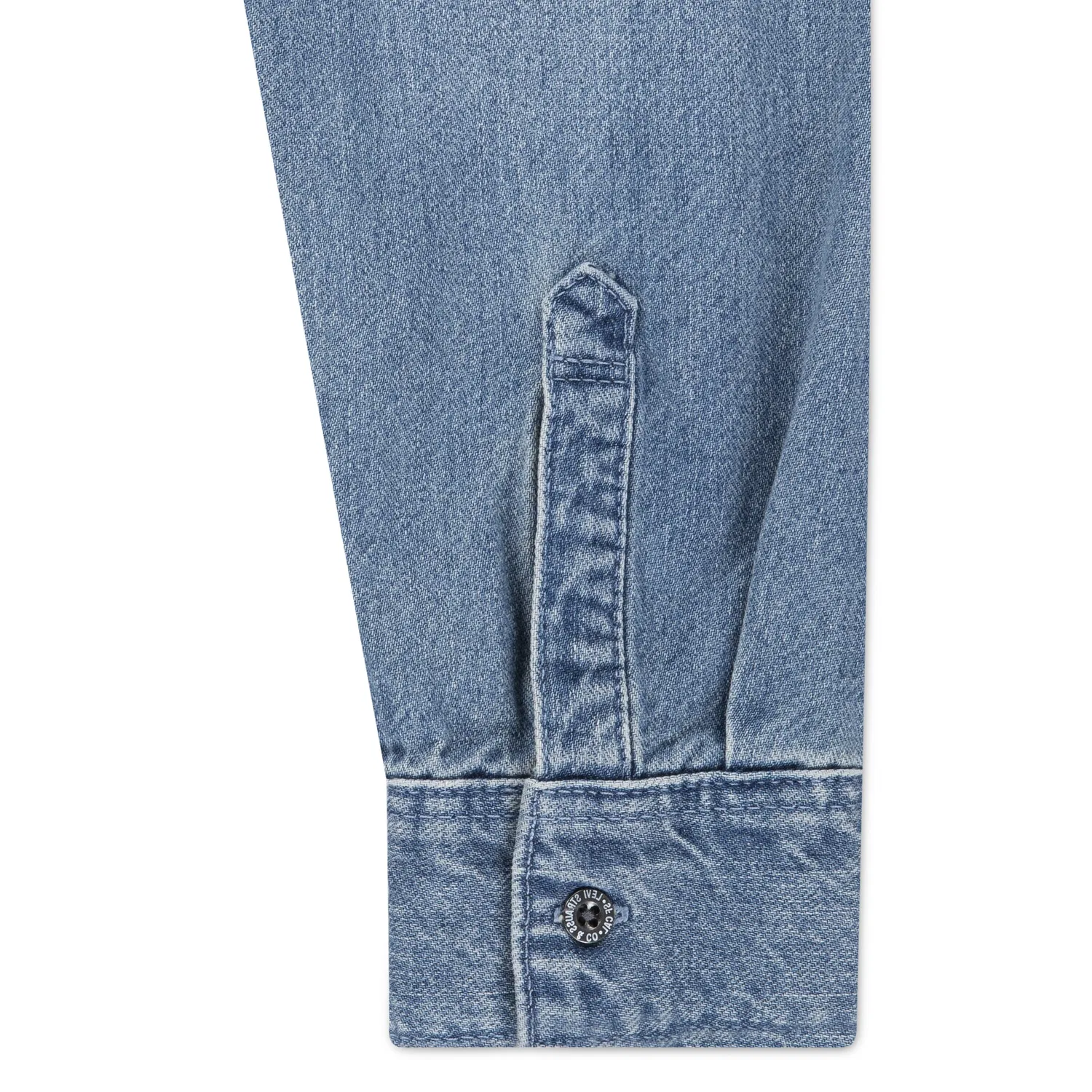 Рубашка на пуговицах стандартного кроя Levi'S Kids, Blue Denim — фото 4