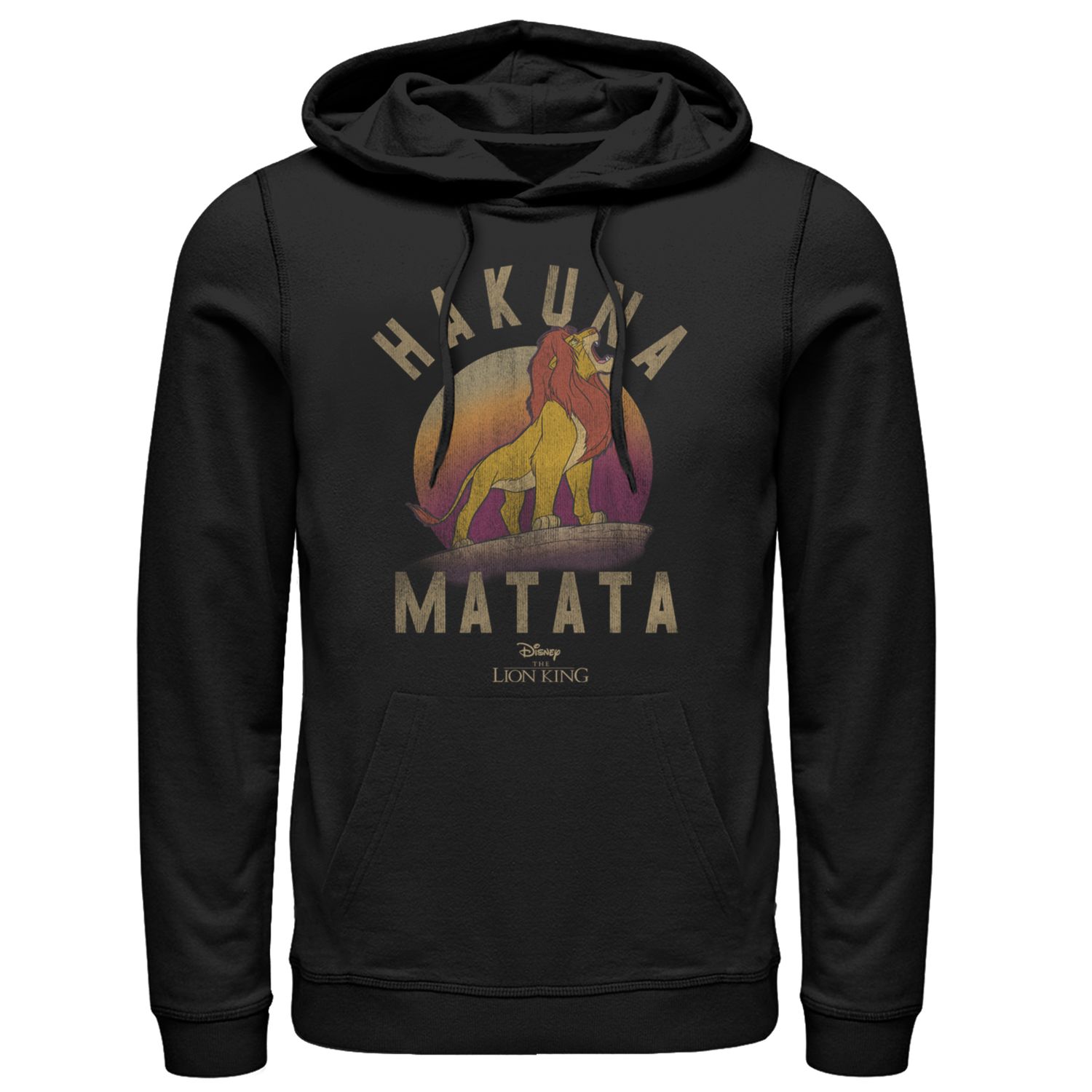 

Мужской пуловер с капюшоном Disney King Lion King Hakuna Matata Licensed Character