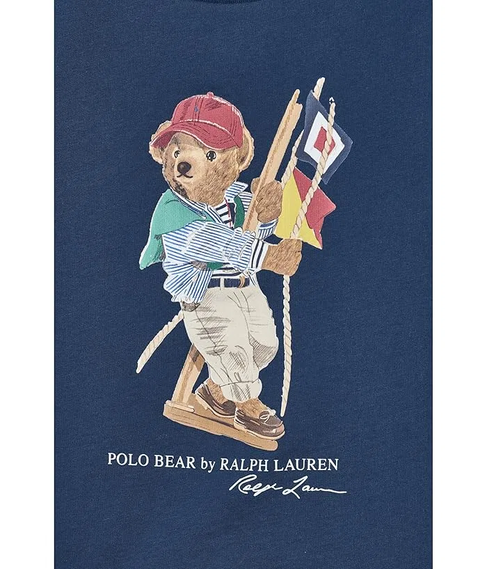 Футболка с медвежонком Polo Bear Cotton Jersey Tee Polo Ralph Lauren Kids, SP26 Bear/Newport Navy — фото 3