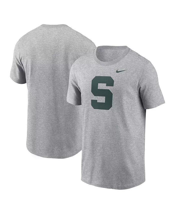 

Мужская футболка с альтернативным логотипом Heather Grey Michigan State Spartans Primetime Evergreen Nike, серый