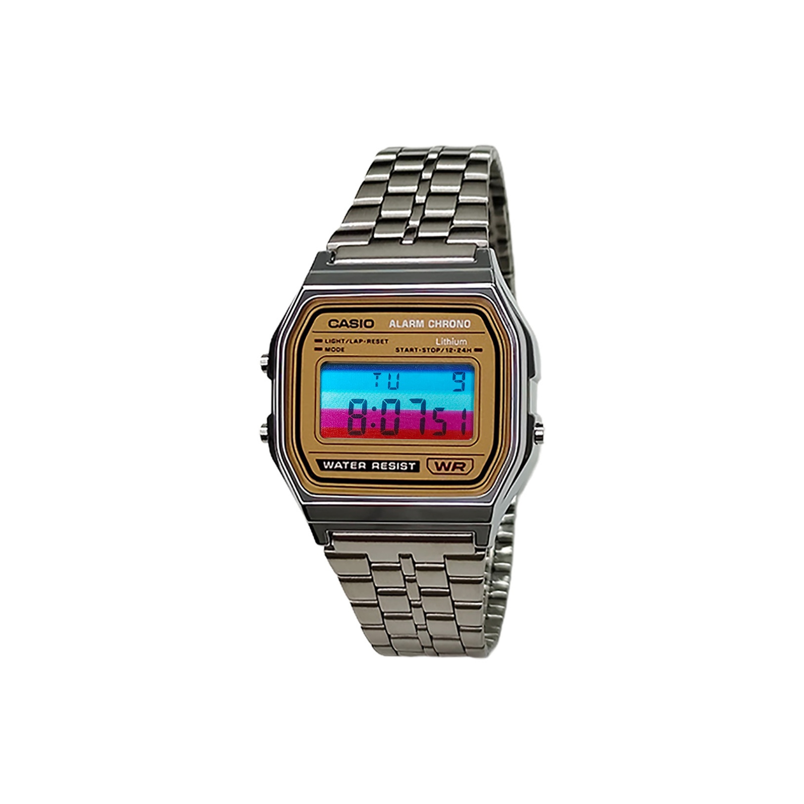 

CASIO Часы Retrofit Series Quartz Movement Stainless Steel Strap Watch Men's Watch Gold Dial