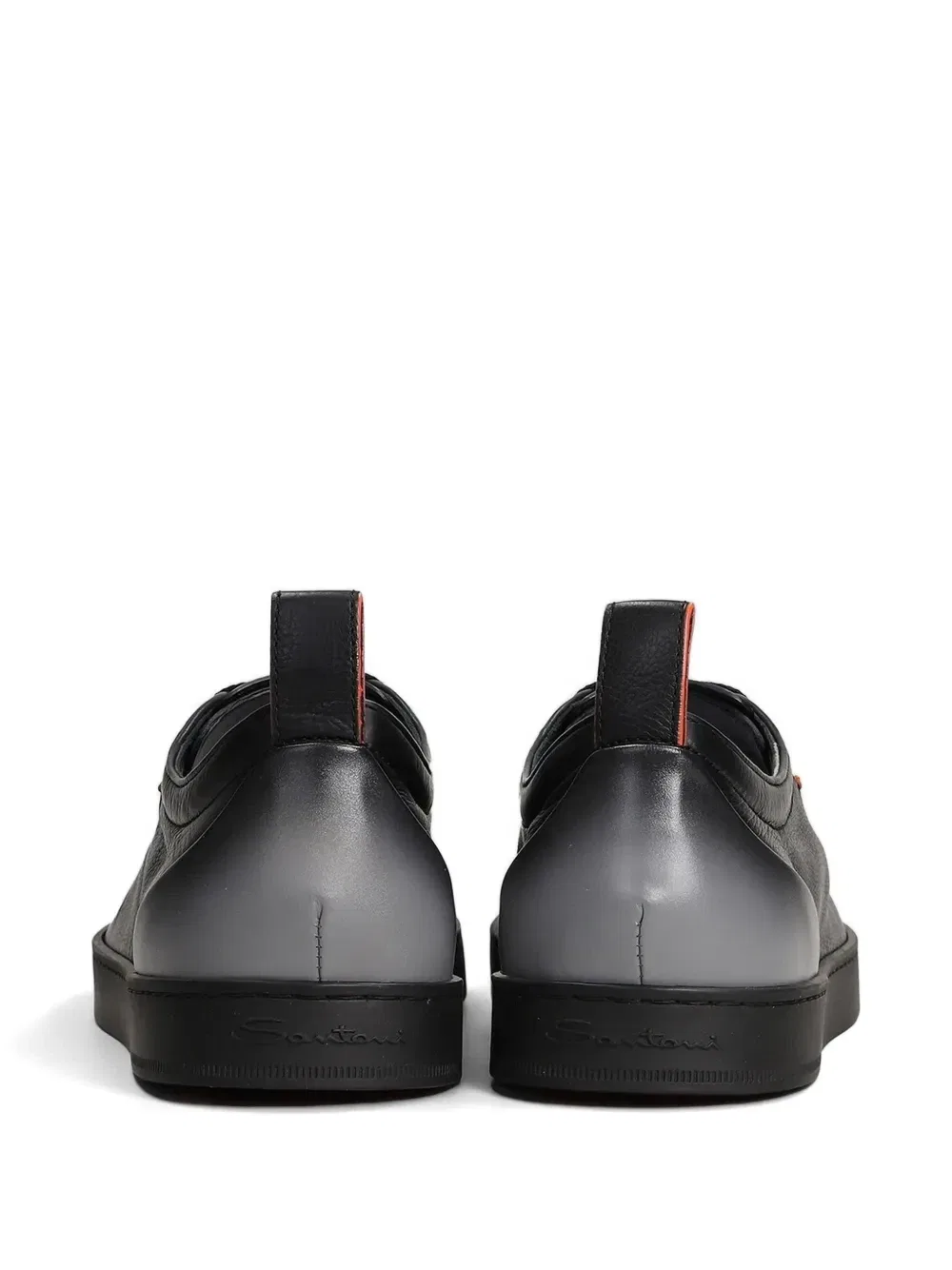 Кроссовки на шнуровке Off-Duty с эффектом градиента Santoni, черный — фото 3