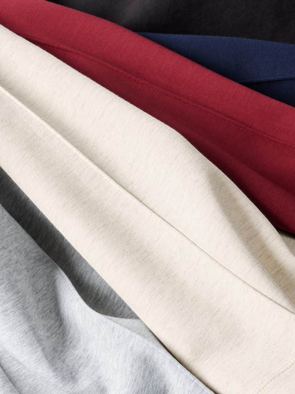 Прямые брюки из футера (укороченные) Uniqlo, 30 natural — фото 4